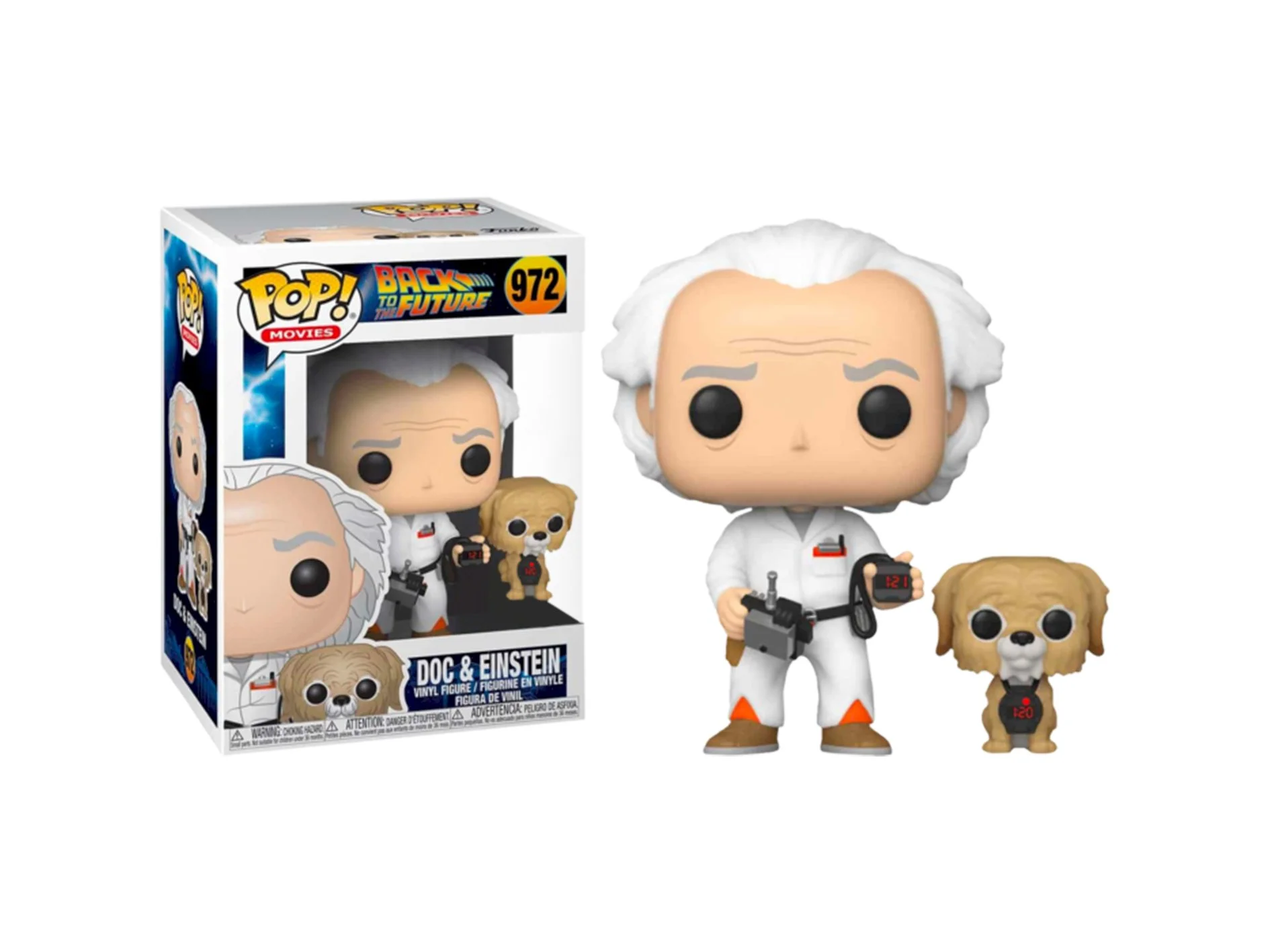 Figurka Funko POP Back To The Future: Doc Emmett Brown with Einstein 972 *Na zamówienie – zdjęcie 3