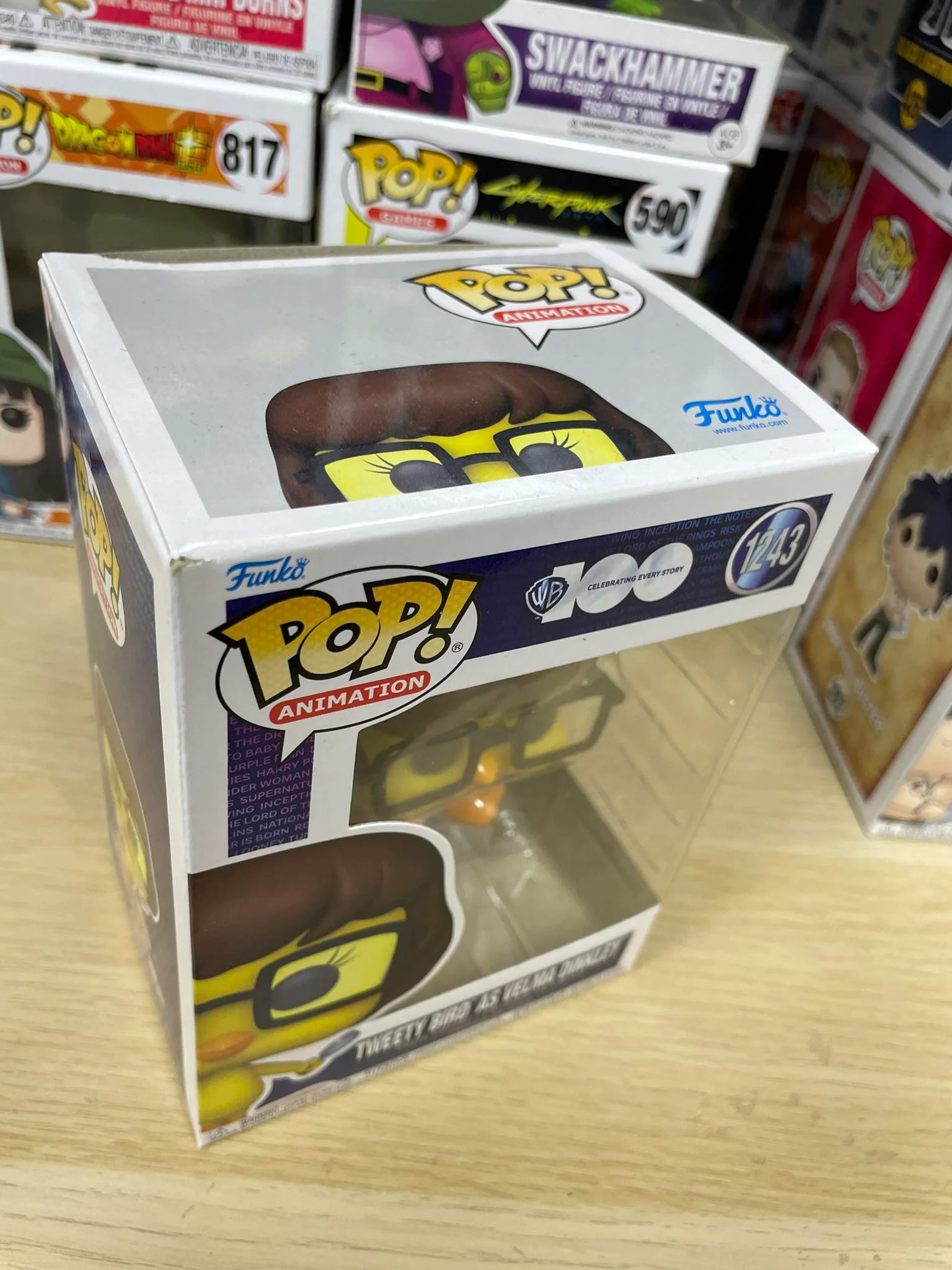 Funko POP! Warner Bros 100 Tweety Bird as Velma Dinkley #1243 *Uszkodzony box