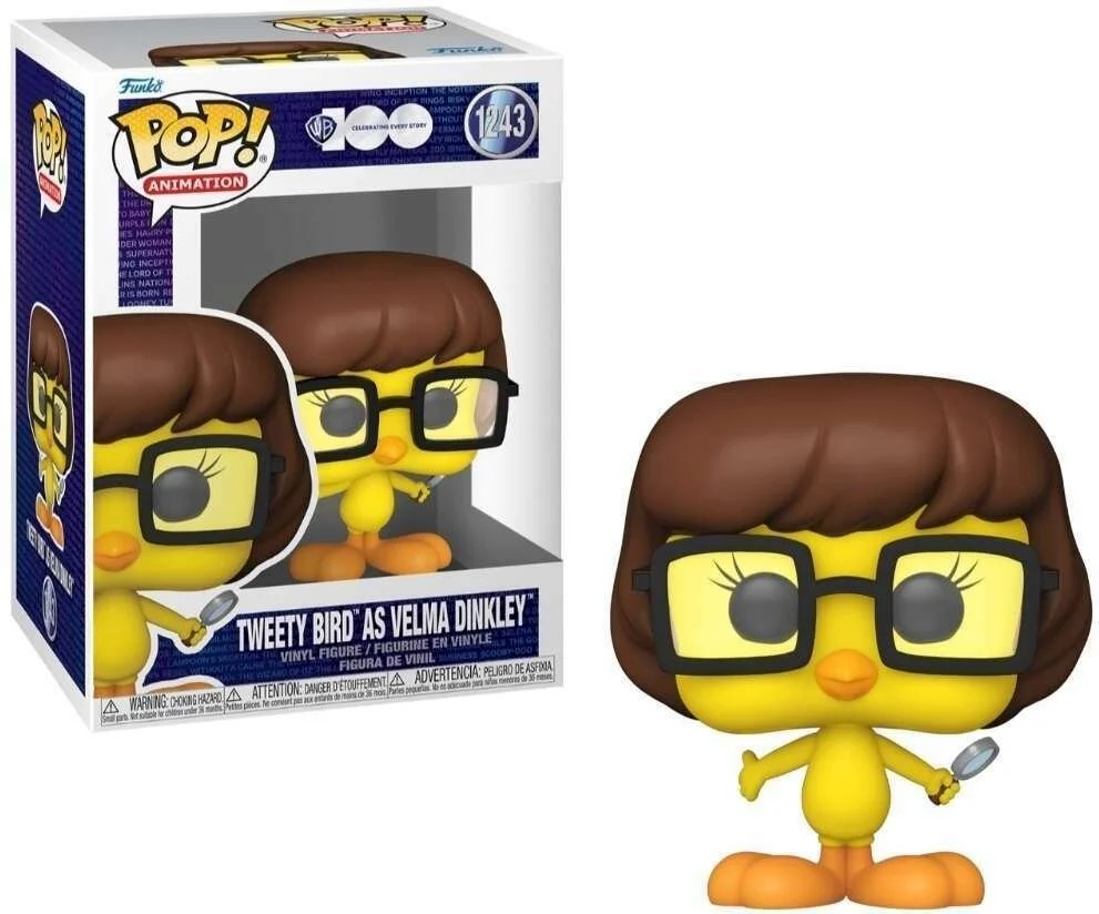Funko POP! Warner Bros 100 Tweety Bird as Velma Dinkley #1243 *Uszkodzony box