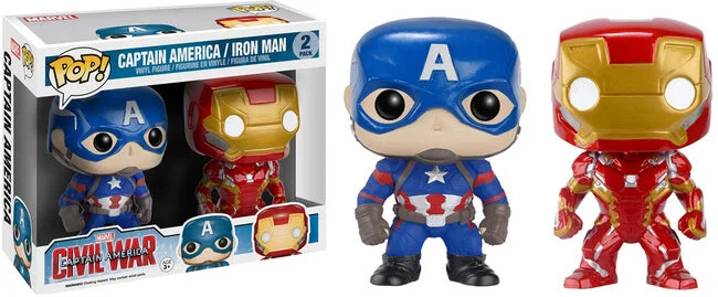 Figurka Funko POP! Captain America Civil War - Captain America/ Iron Man (Fye) [2-Pack] *Na zamówienie