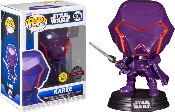 Figurka Funko POP Star Wars: Karre 504 Glow Exc