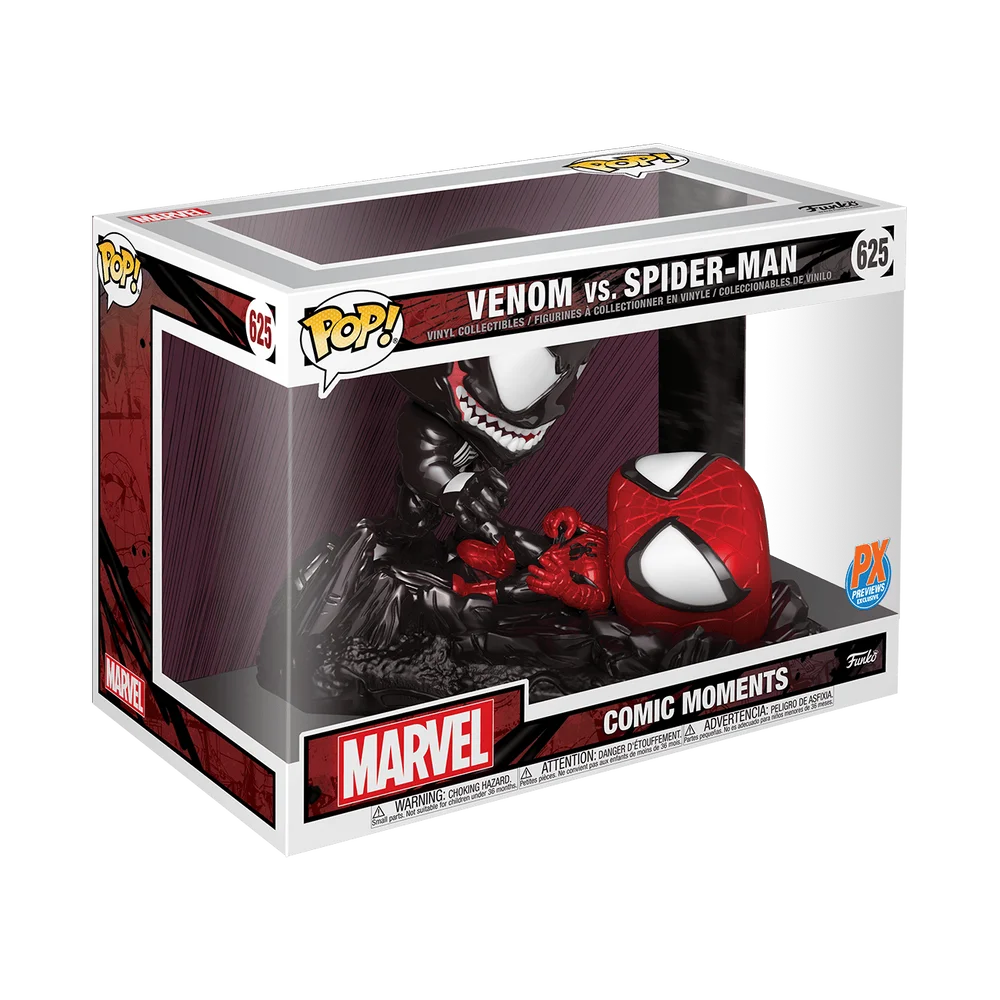 Funko POP! Marvel Marvel: Comic Moments- Spider-Man vs. Venom(MT) 625 (Metallic) *Na zamówienie