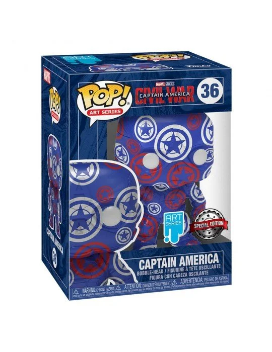 Figurka Funko POP! Tees Captain America Civil War (Art Series) 36 + koszulka S Special Edition – zdjęcie 2