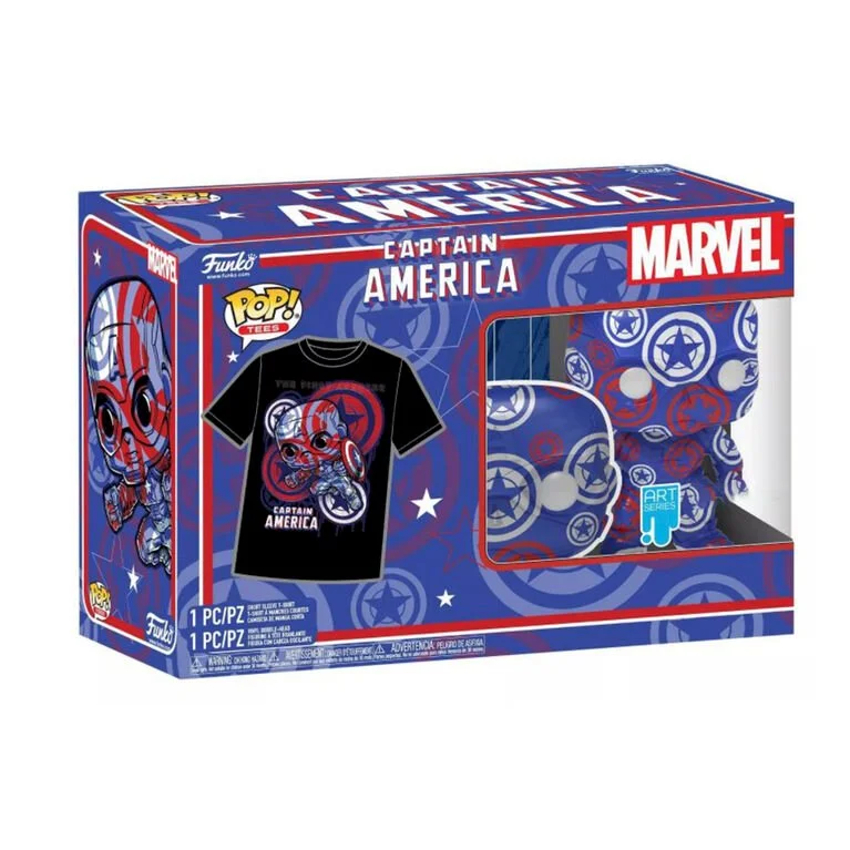 Figurka Funko POP! Tees Captain America Civil War (Art Series) 36 + koszulka S Special Edition – zdjęcie 3