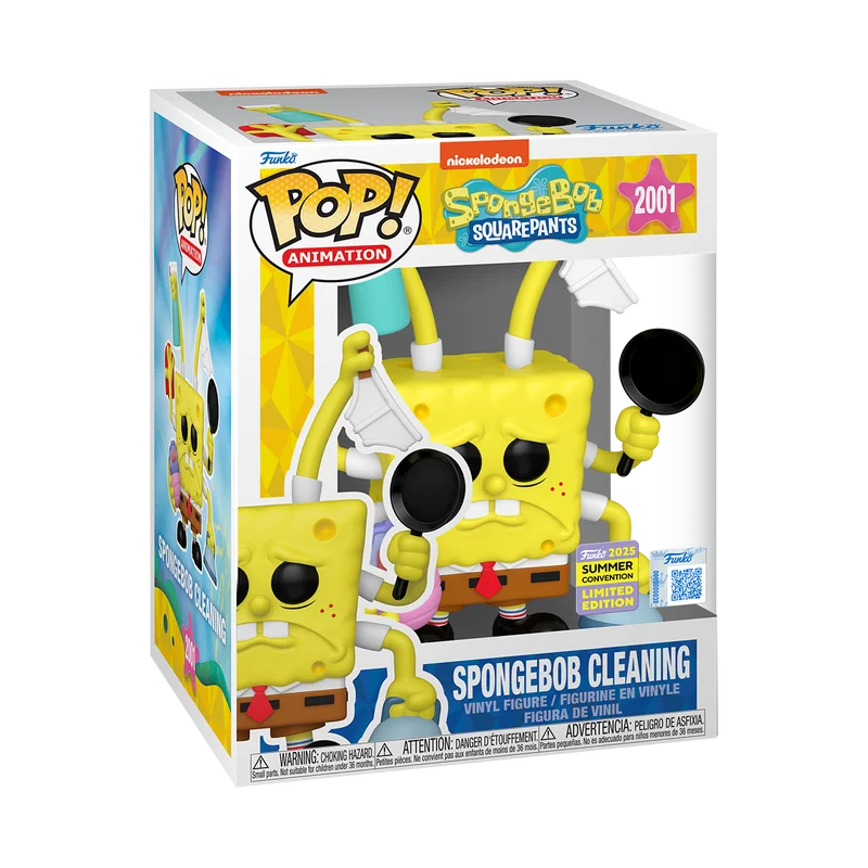 Figurka Funko POP! SpongeBob SquarePants - SpongeBob Cleaning 2001 Exclusive