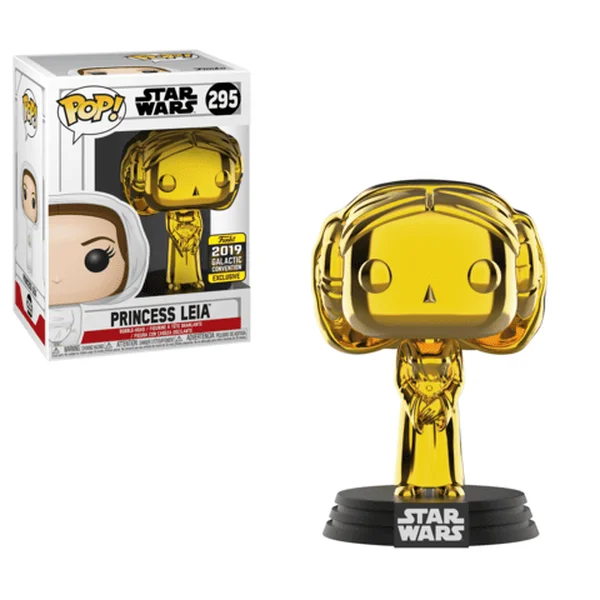 Funko POP! Star Wars Princess Leia Gold Chrome 295 (Exclusive) *Na zamówienie