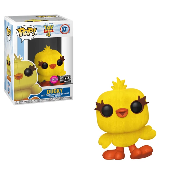 Funko POP! Pixar Disney: Toy Story 4 - Ducky 531 (Flocked) *Na zamówienie