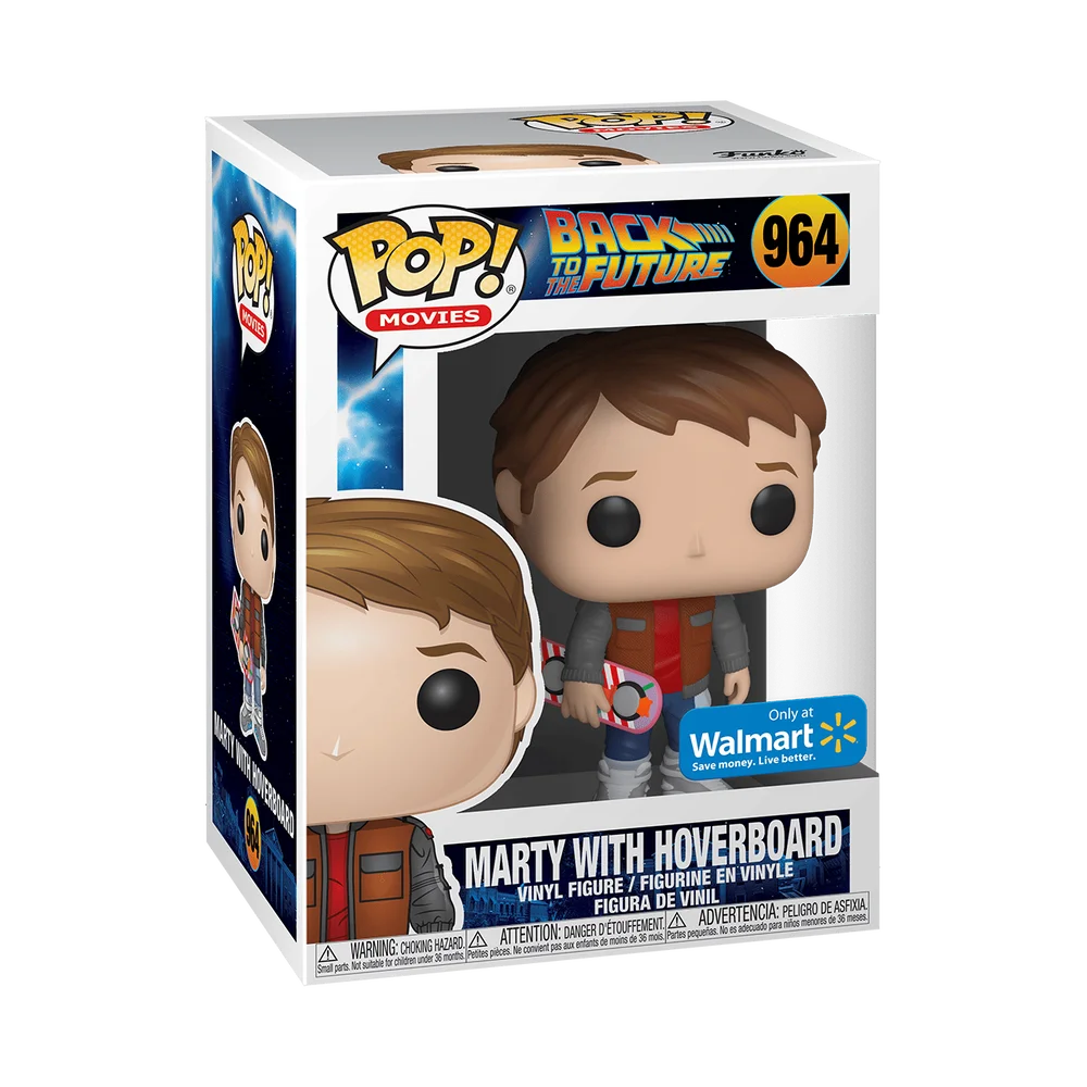 Funko POP! Back to the Future N4S POP & Tee: BTTF- Marty w/Hoverboard(POP) 964 (Exclusive) *Na zamówienie