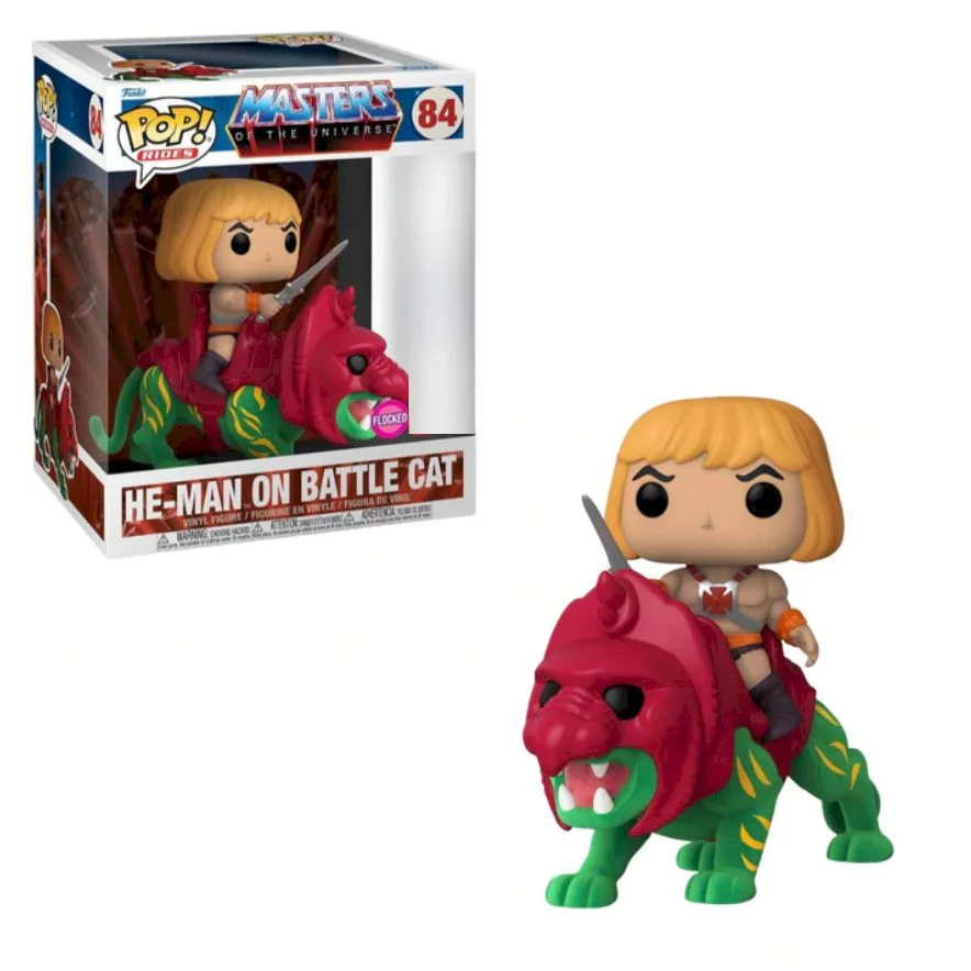 Figurka Funko POP Masters of the Universe: He-Man on Battle Cat (Flocked) 84 Exc