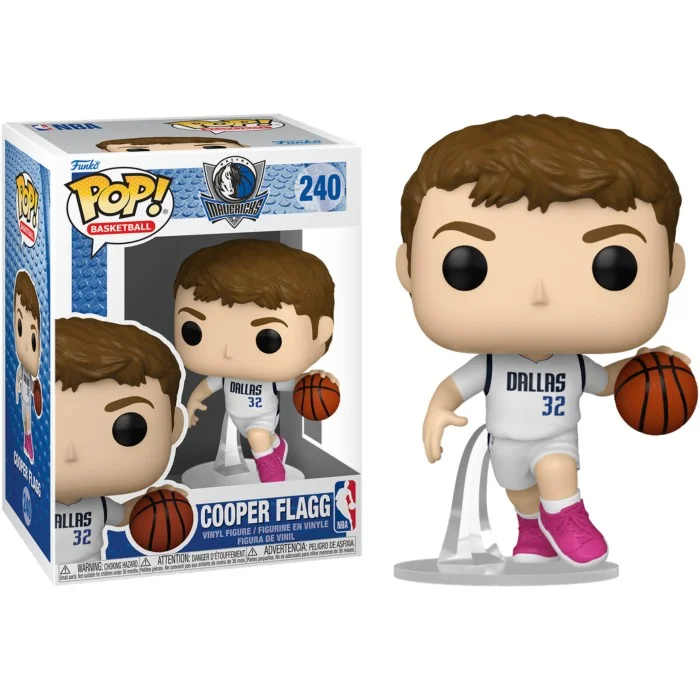 Funko POP! NBA Basketball - Cooper Flagg (White Association Jersey) Dallas Mavericks #240
