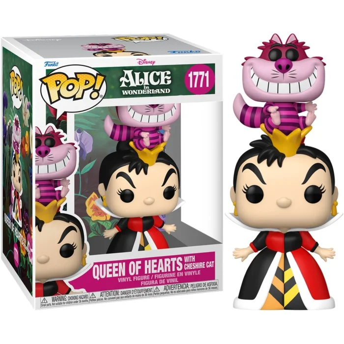 Funko POP! Alice in Wonderland (1951) - Queen of Hearts with Cheshire Cat Pop! Premium #1771