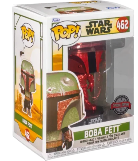 Figurka Funko POP! Star Wars The Book of Boba Fett - Boba Fett Red Chrome #462 – zdjęcie 4
