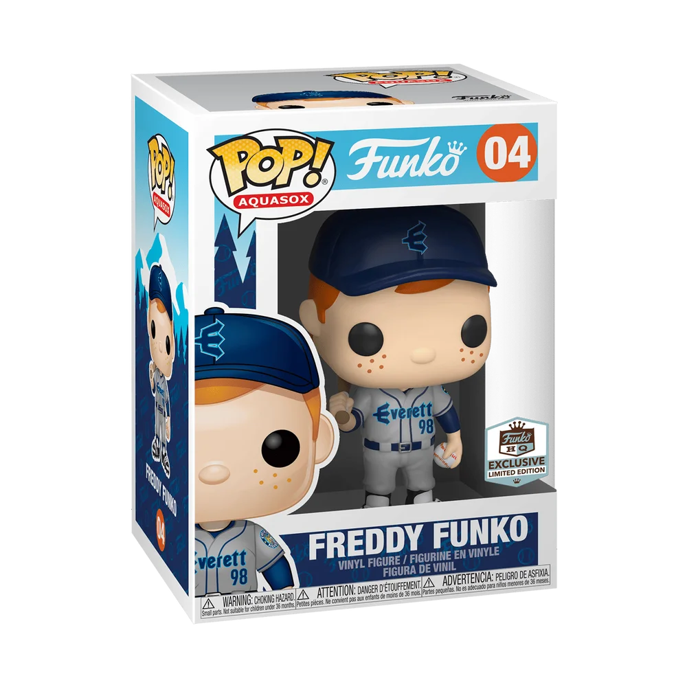 Funko POP! Funko AQUASOX: Freddy - Freddy w/Gray AquaSox Jersey 04 (Exclusive) *Na zamówienie