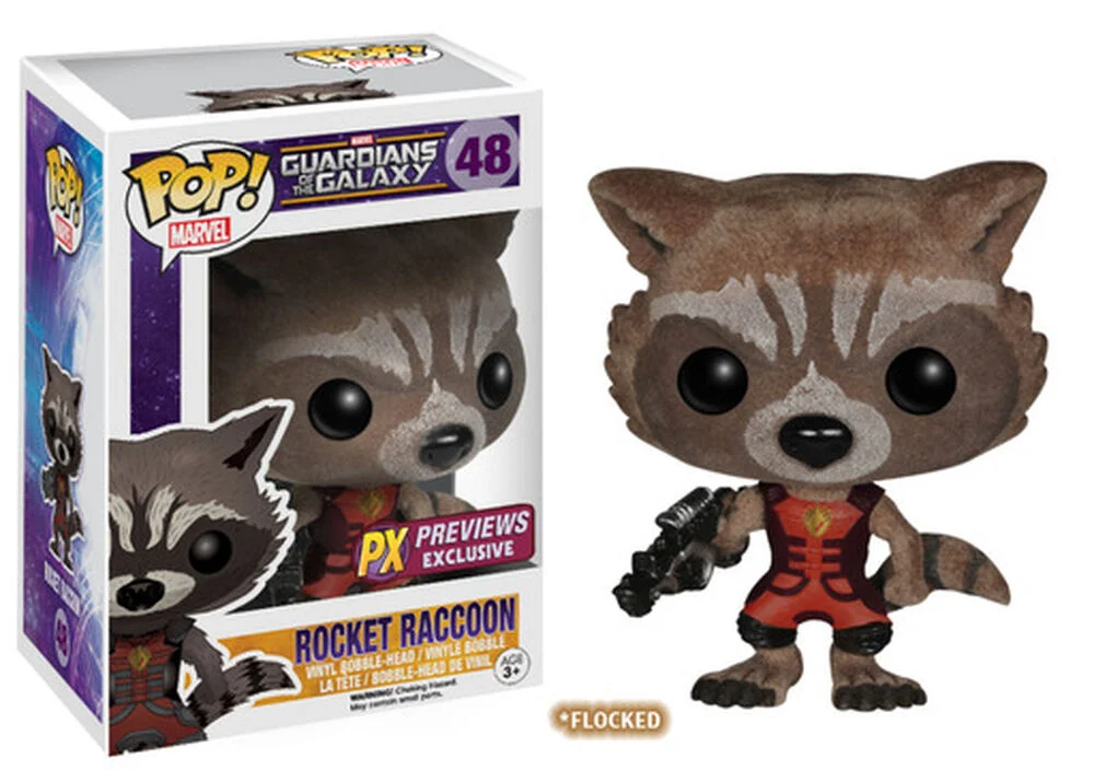 Funko POP! Marvel GOTG - Ravager Rocket Raccoon Flocked 48 (Flocked) *Na zamówienie