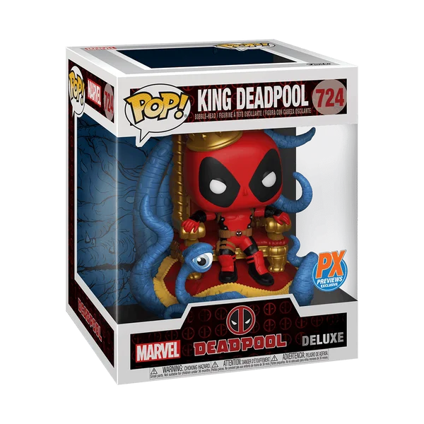 Funko POP! Marvel Deluxe: King Deadpool on Throne(MT) 724 (Exclusive) *Na zamówienie