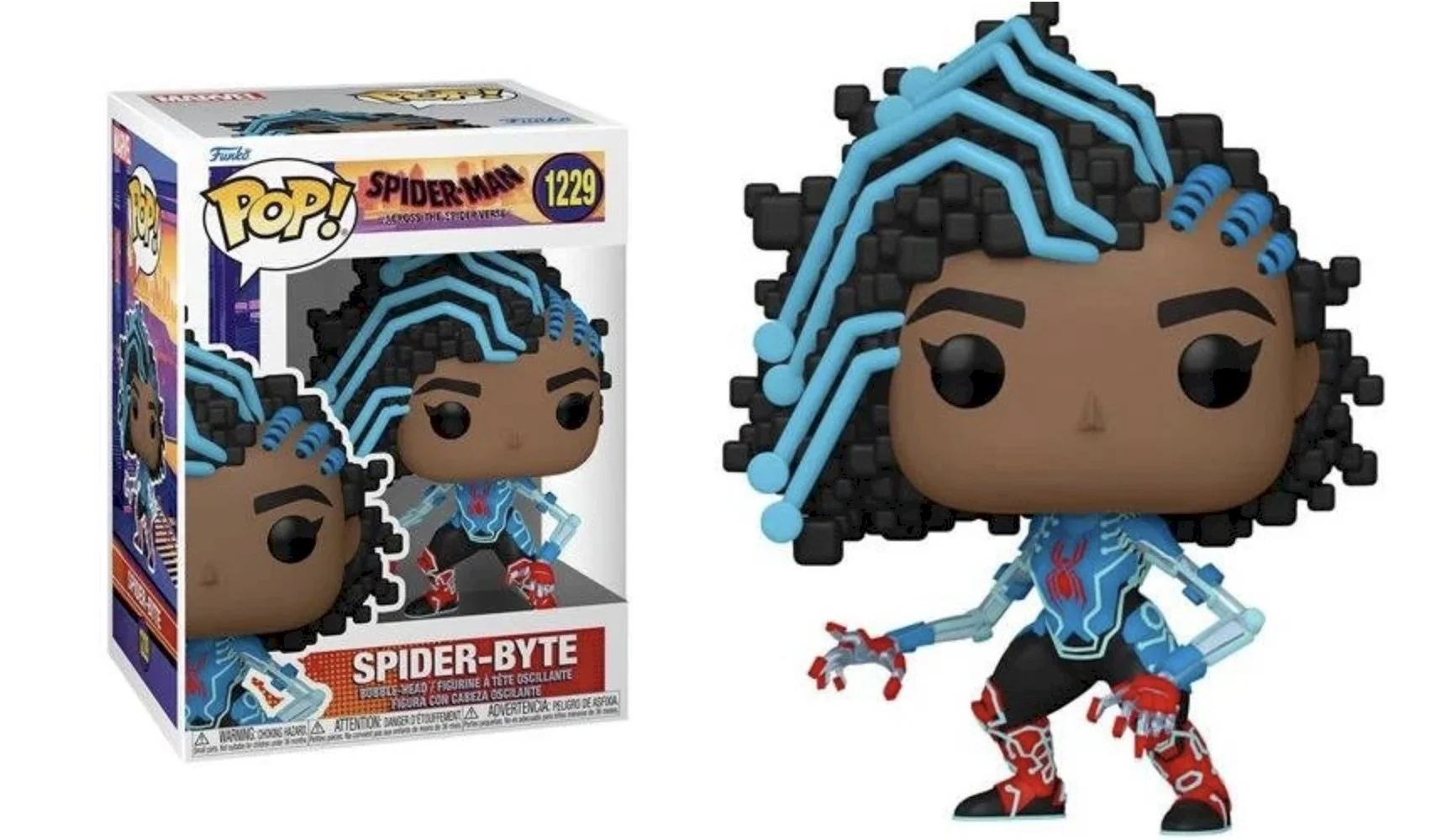 Funko POP! Spider-Man Across the Spider-Verse Spider-Byte #1229 *Uszkodzony box
