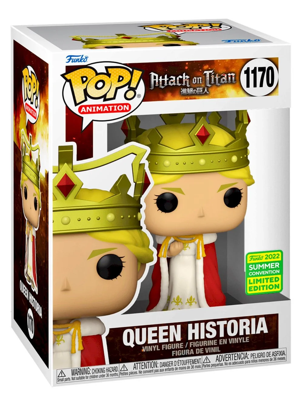 Figurka Funko POP Attack on Titan: Queen Historia 1170 SDCC 2022 Exc