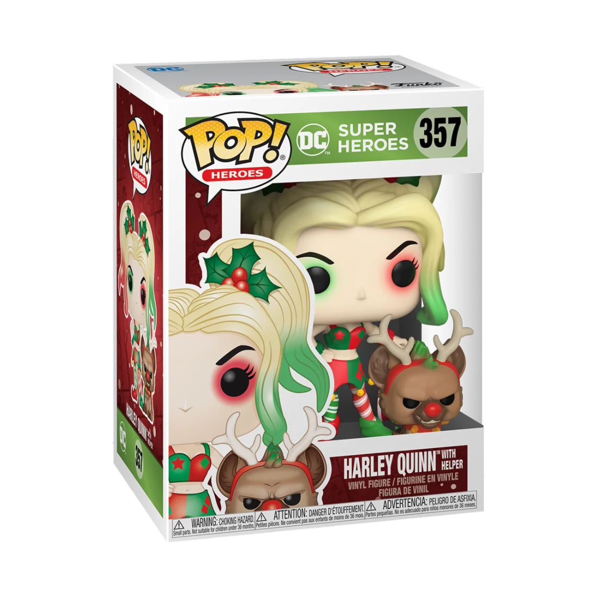 Funko POP! DC Holiday Harley Quinn with Helper #357