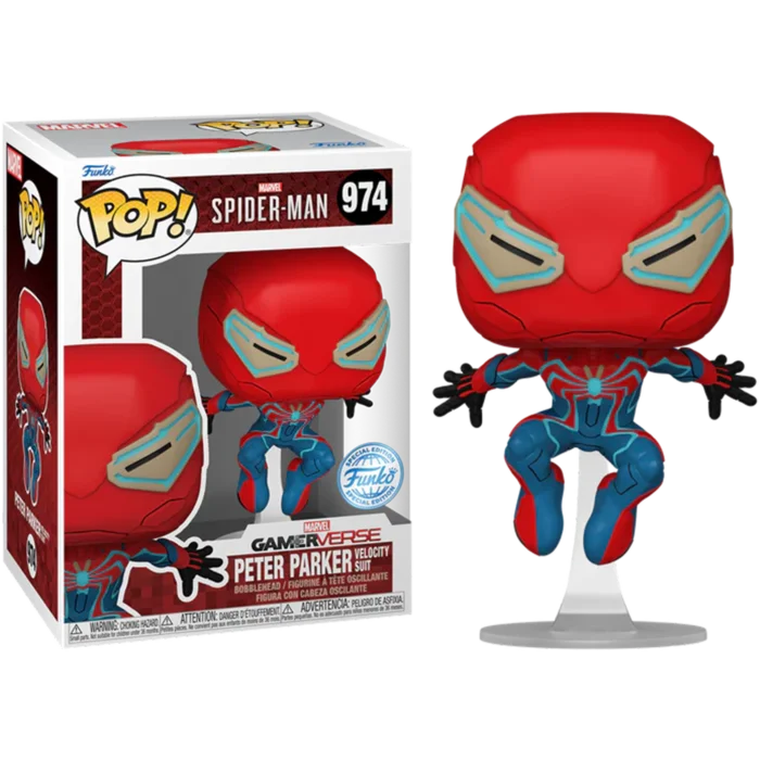 Figurka Funko POP Marvel: Spider-Man 2 Peter Parker (Velocity Suit) #974 Special Edition