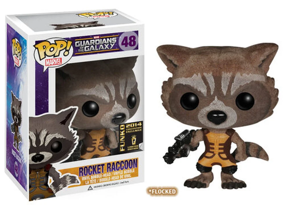 Funko POP! Marvel GOTG - Flocked Rocket Raccoon 48 (Flocked) *Na zamówienie
