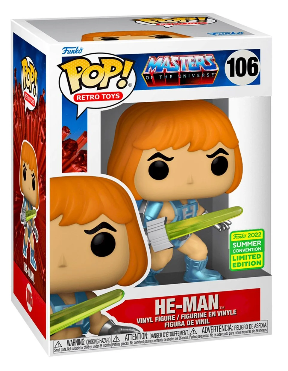 Figurka Funko POP Masters of the Universe - Laser Power He-Man 106 SDCC 2022 Exc