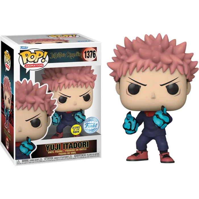 Funko POP! Jujutsu Kaisen - Yuji Itadori Glow Special Edition #1376 *Uszkodzony box