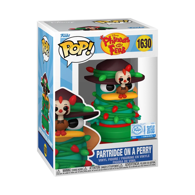 Funko POP! Phineas and Ferb Partridge on a Perry 1630 Exlusive