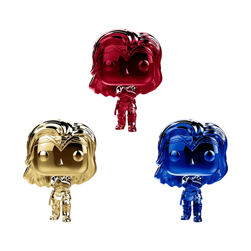 Funko POP! DC Comics Chrome Wonder Woman 3-pack (Exclusive) *Na zamówienie