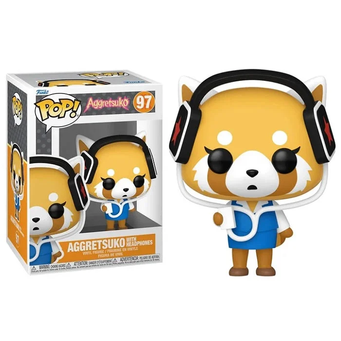 Funko POP! Aggretsuko - Aggretsuko with Headphones #97 *Uszkodzony box