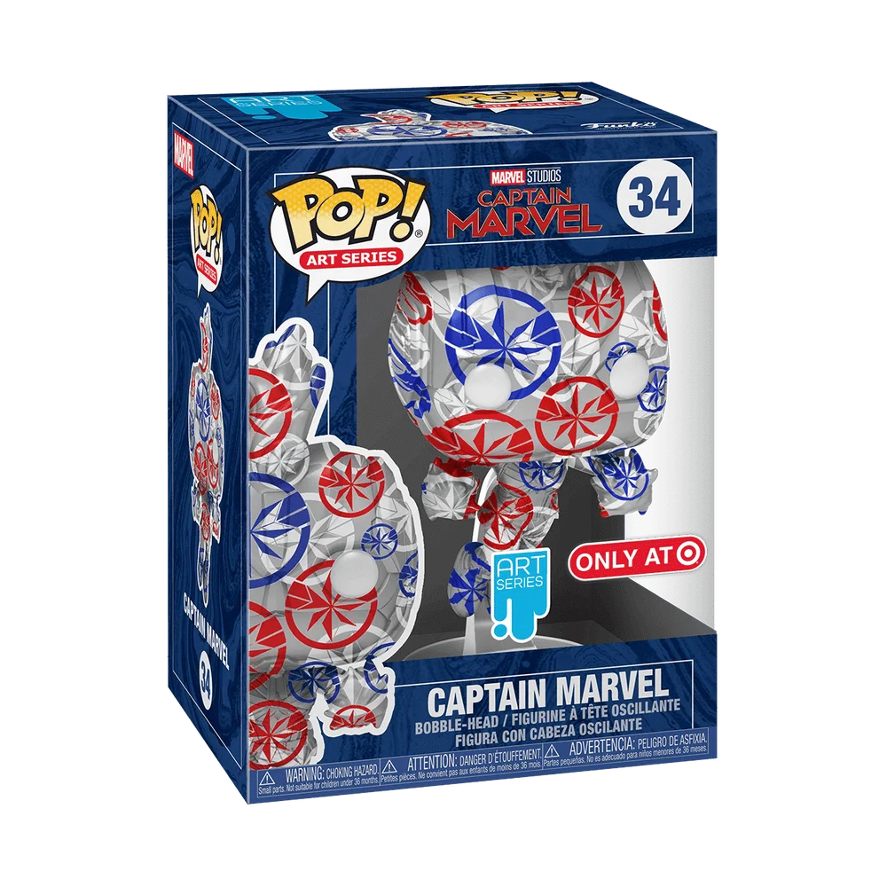 Funko POP! Marvel Artist Series:PatrioticAge-Captain Marvel(T) 34 (Exclusive) *Na zamówienie