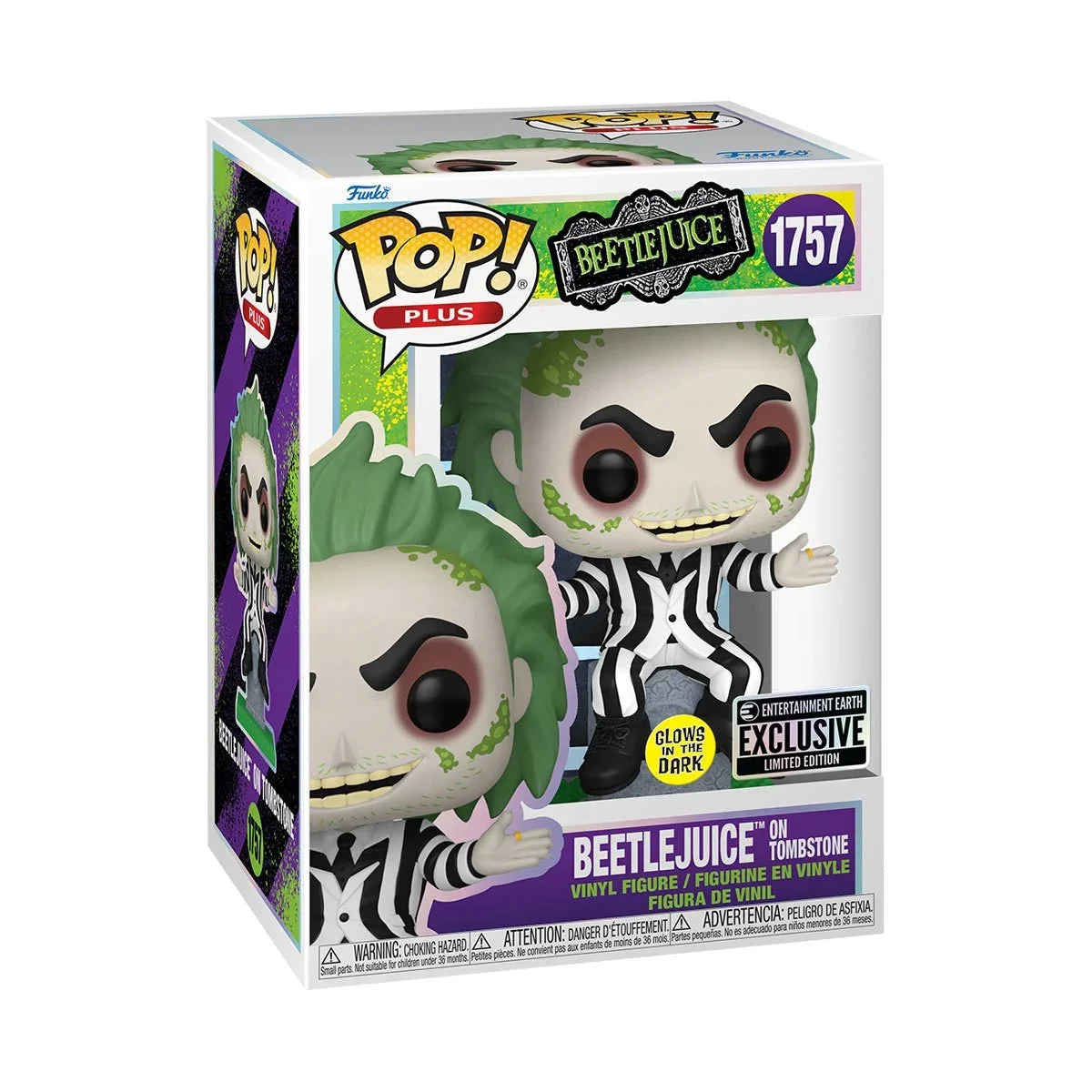 Figurka Funko Pop! Plus Movies: Beetlejuice On Tombstone (Gitd)(Entertainment Earth) #1757* Na zamówienie