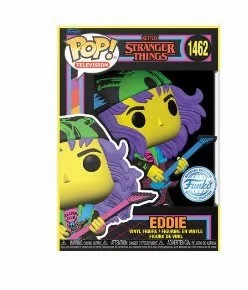 Figurka Funko POP! Stranger Things Hunter Eddie with Guitar (Black Light) Special Edition #1462 – zdjęcie 2