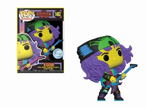 Figurka Funko POP! Stranger Things Hunter Eddie with Guitar (Black Light) Special Edition #1462