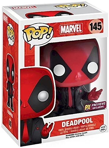 Figurka Funko POP Marvel Deadpool in Suit and Tie #145 Px Exclusive – zdjęcie 2