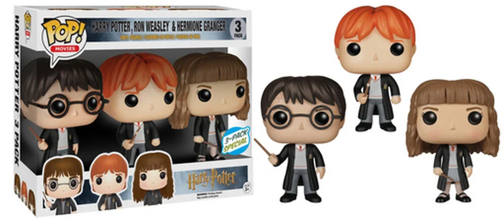Funko POP! Harry Potter 3 Pack - Harry, Ron & Hermione 3 (Special Edition) *Na zamówienie