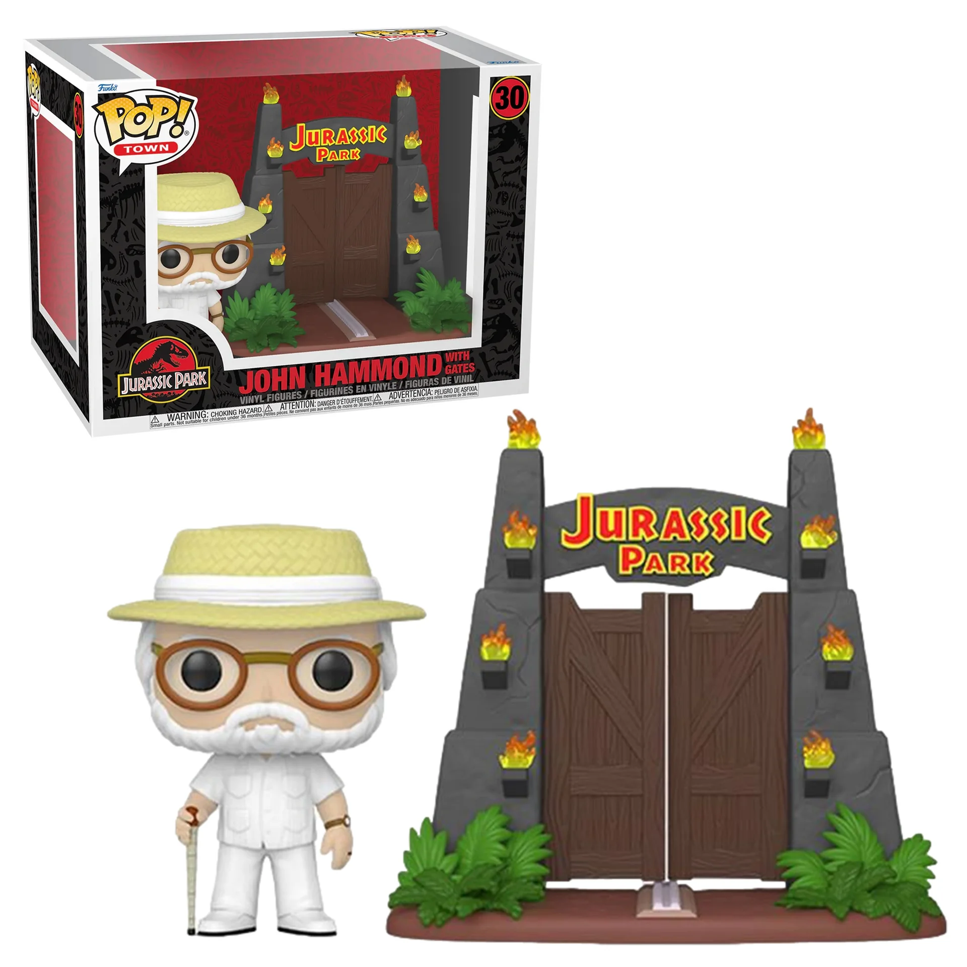 Figurka Funko POP Jurassic Park: John Hammond with Park Gates Special Edition 30
