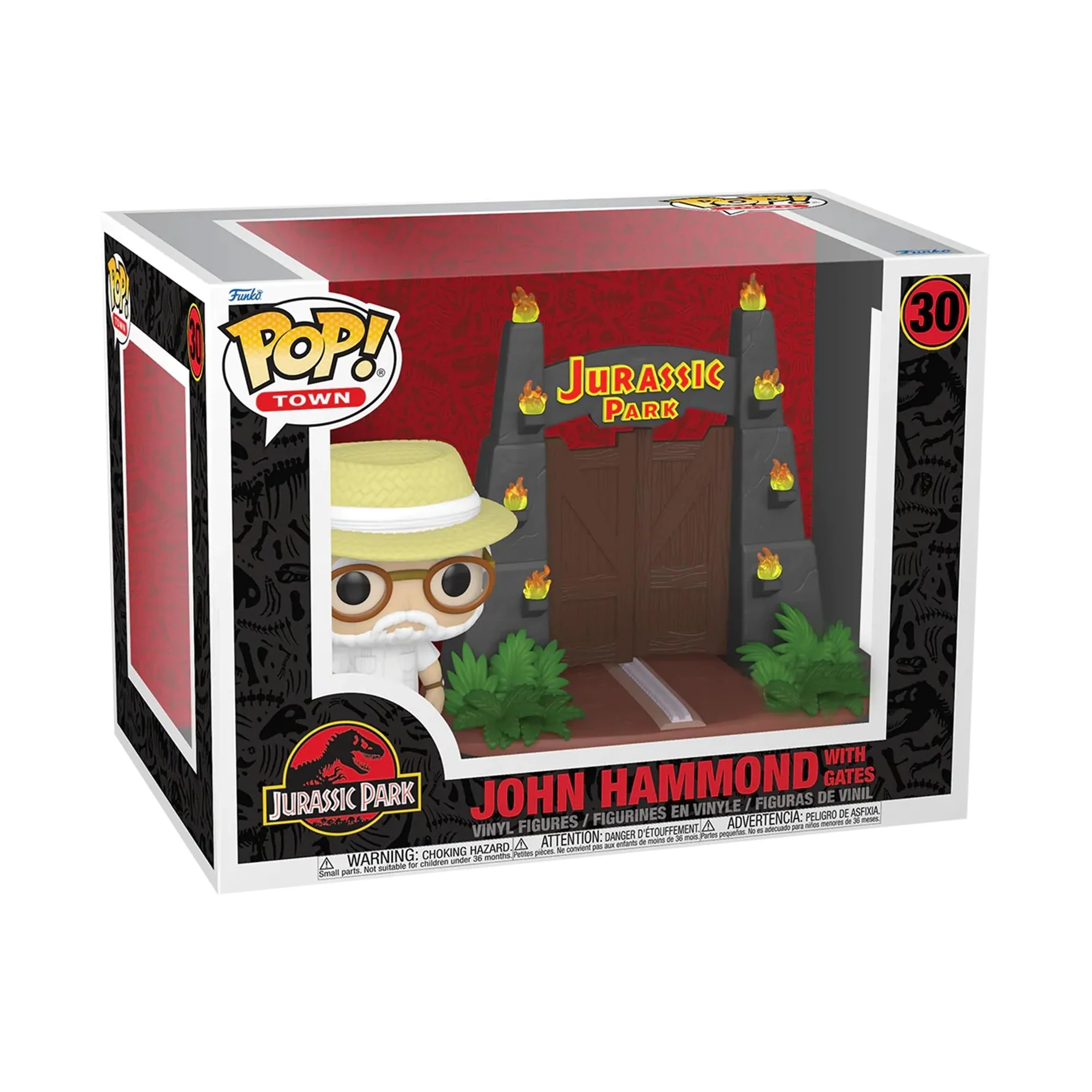 Figurka Funko POP Jurassic Park: John Hammond with Park Gates Special Edition 30 – zdjęcie 3
