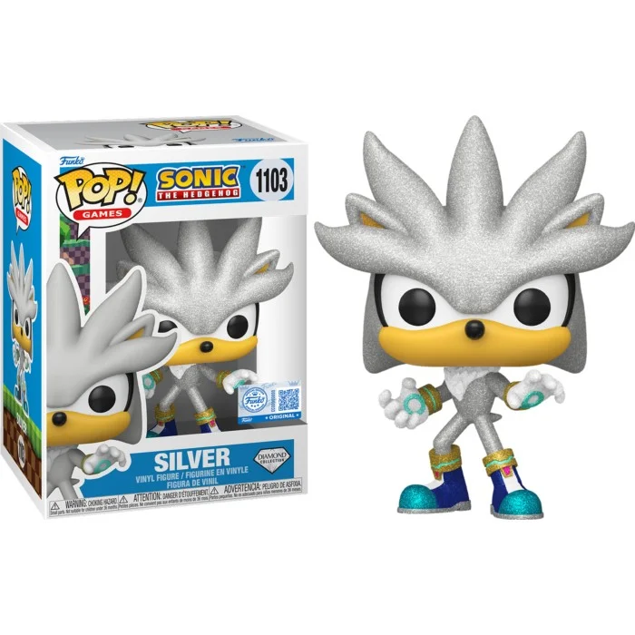 Funko POP! Sonic The Hedgehog - Silver Diamond Glitter Diamond Collection