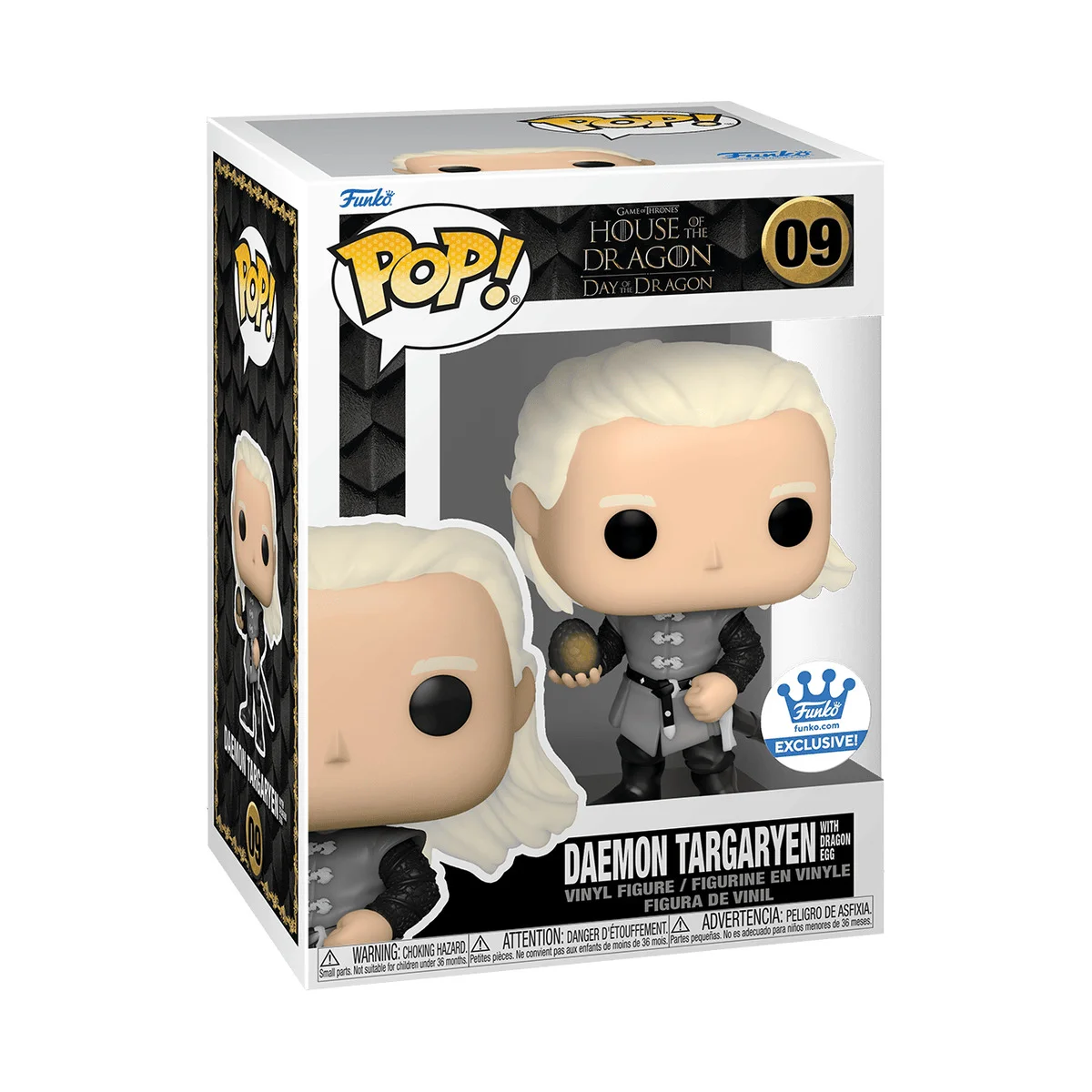 Funko POP! House of the Dragon Daemon Targaryen with Dragon Egg 09 Funko Exclusive
