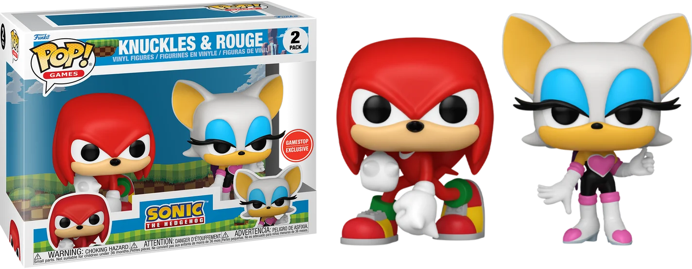 Figurka Funko Pop! Games: Sonic The Hedgehog - Knuckles & Rouge (Gamestop) [2-Pack]* Na zamówienie