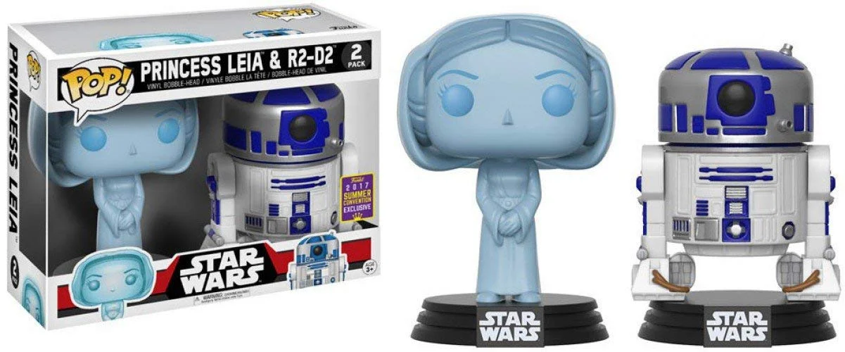 Figurka Funko POP! Star Wars Black Box Holographic Princess Leia & R2-D2 2 - Pack