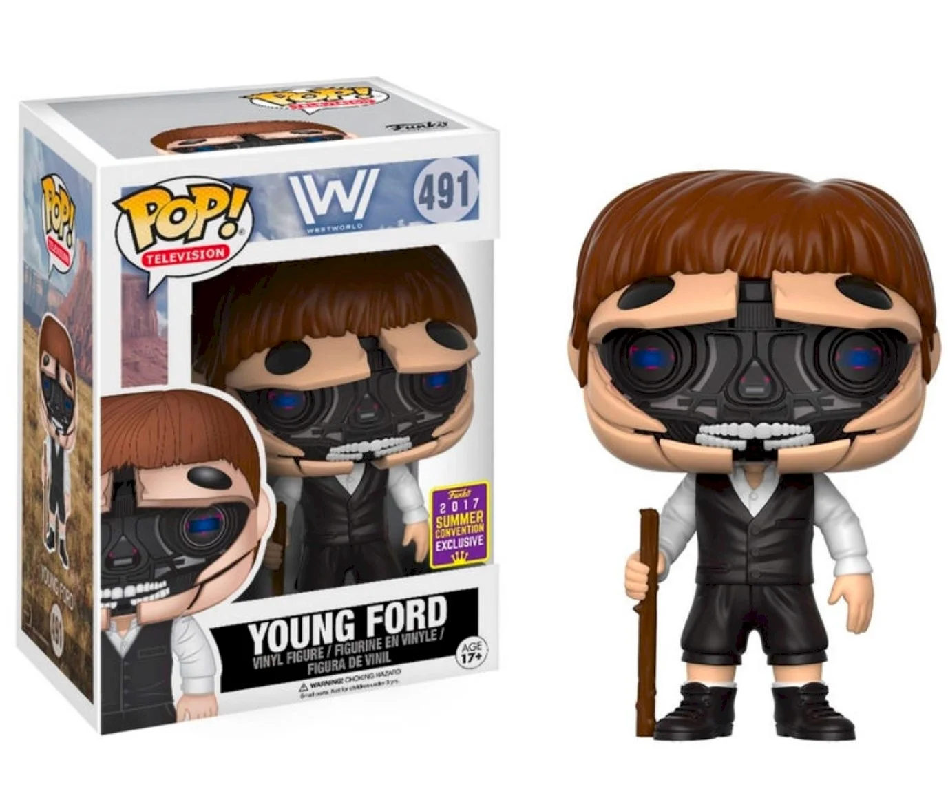 Figurka Funko POP Westworld Robotic Young Dr. Ford Unmasked 2017 Exclusive 491 (