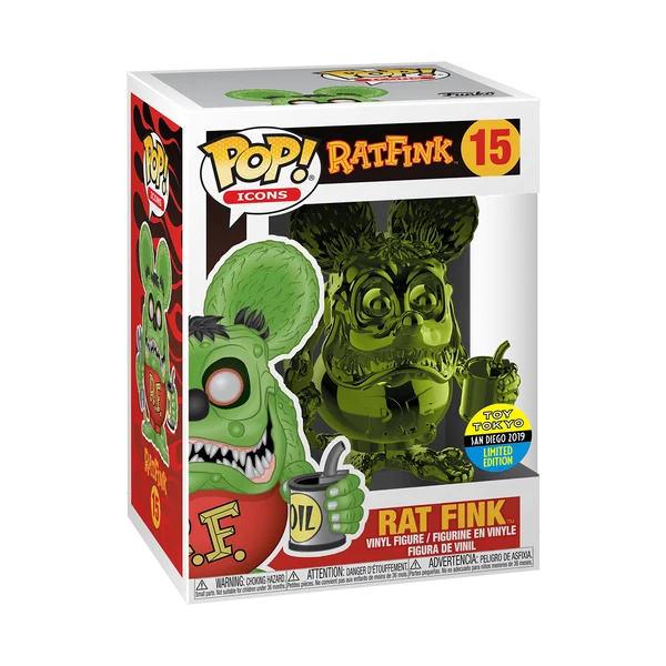 Funko POP! Rat Fink Icons Ratfink (Green Chrome) 15 (Exclusive) *Na zamówienie