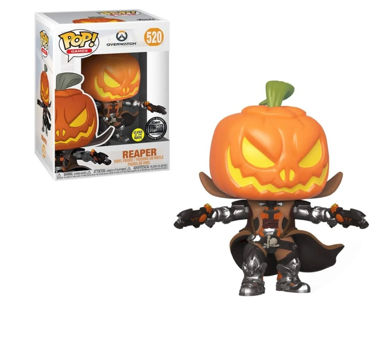 Figurka Overwatch Funko Pop: Reaper Pumpkin Glow in The Dark 520