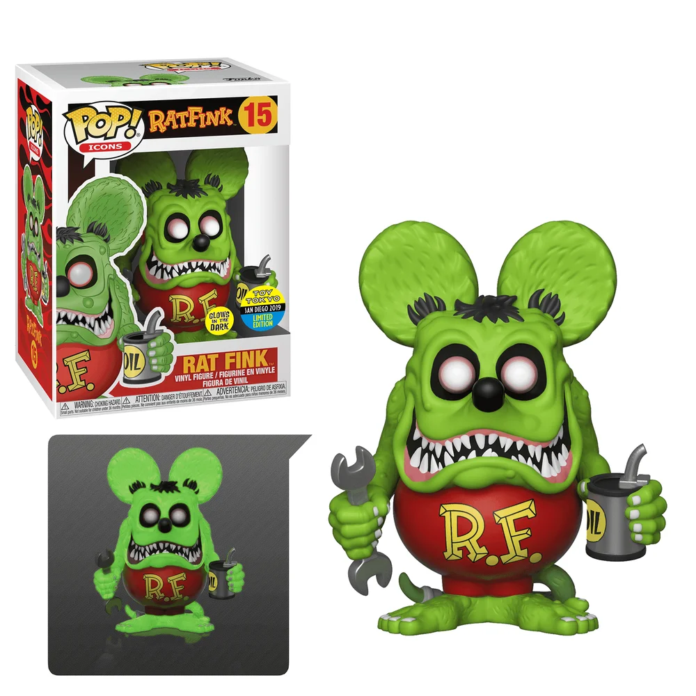 Funko POP! Rat Fink Icons: Ratfink (Glow in the Dark) 15 (Glow) *Na zamówienie