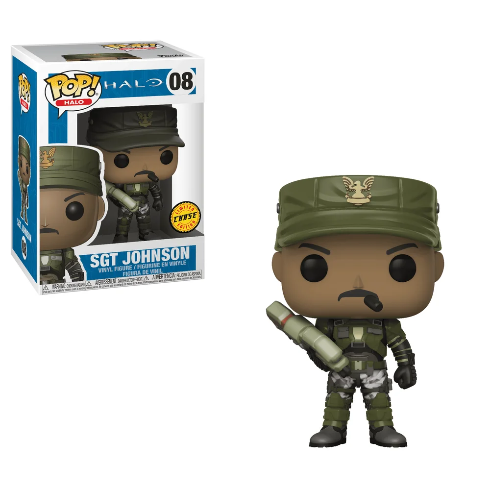 Funko POP! Halo S1- Sgt. Johnson w/ Chase (Cigar) 8 (Chase) *Na zamówienie