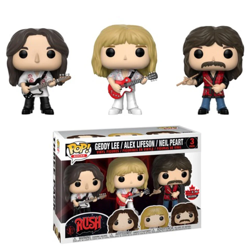 Funko POP! Rush 3 Pack Geddy Lee + Alex Lifeson + Neil Peart 3 *Na zamówienie