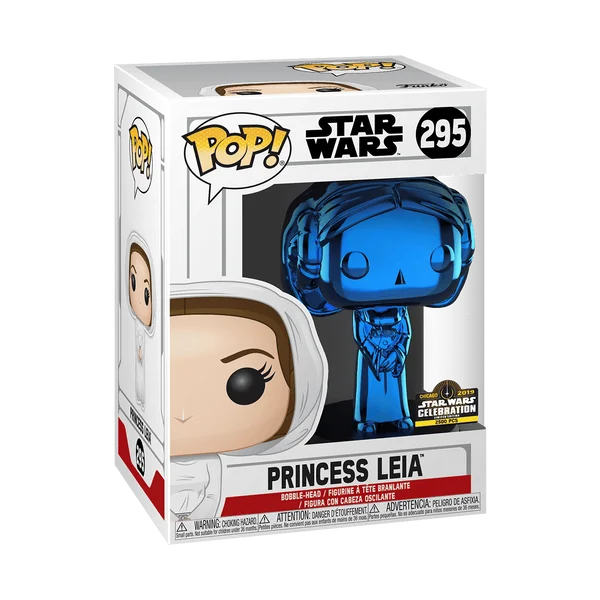 Funko POP! Star Wars Princess Leia Bue Chrome 295 (Convention) *Na zamówienie