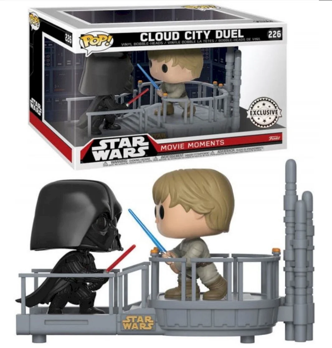 Star Wars Funko pop zestaw 2 figurek set Star Wars Cloud City Duel Darth Vader & Luke Exclusive 226