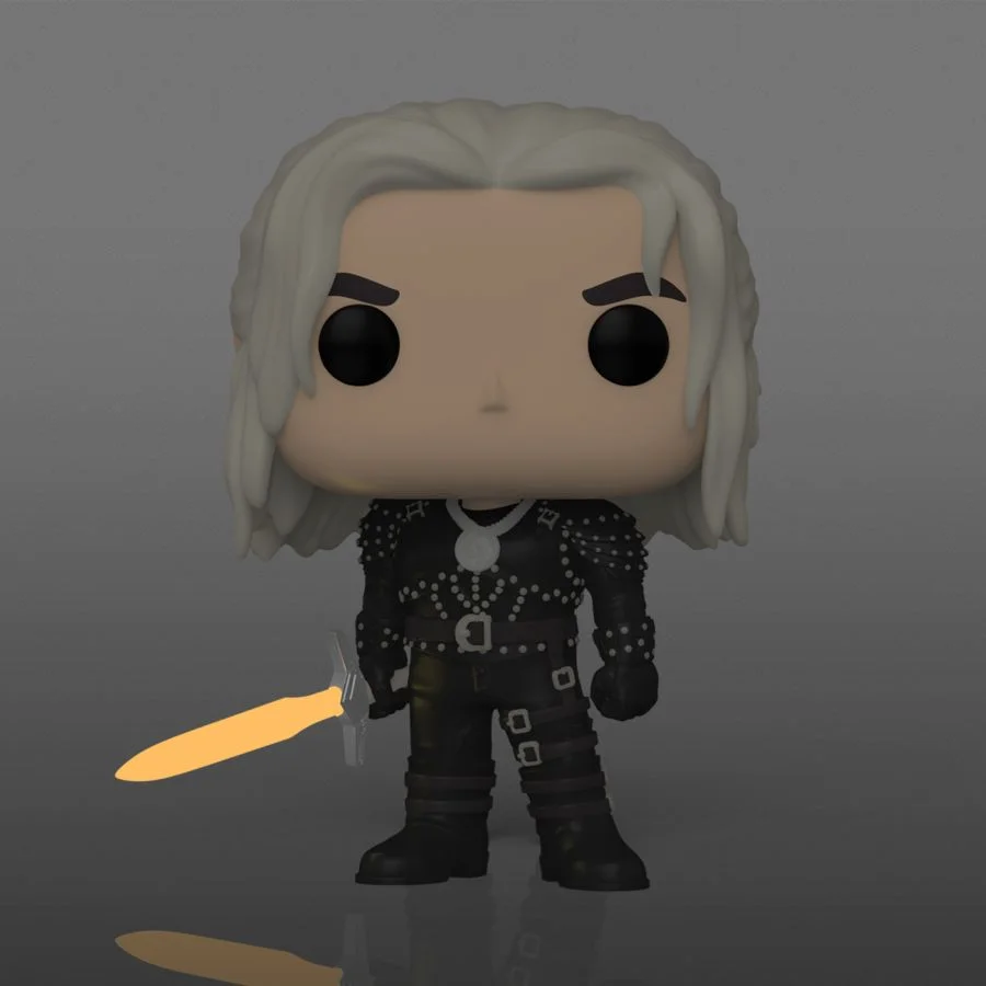 Figurka Funko POP The Witcher (TV): Geralt with sword Exclusive Glow in the dark 1322 *Na zamówienie – zdjęcie 4